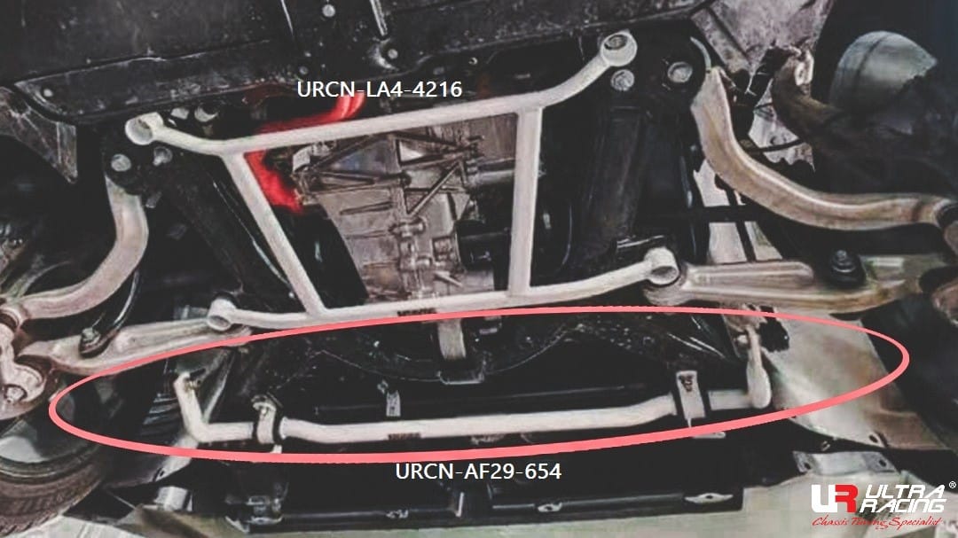 Ultra Racing - 29mm Front Sway Bar - 2017-2023 Tesla Model 3 - UR-AF29-654