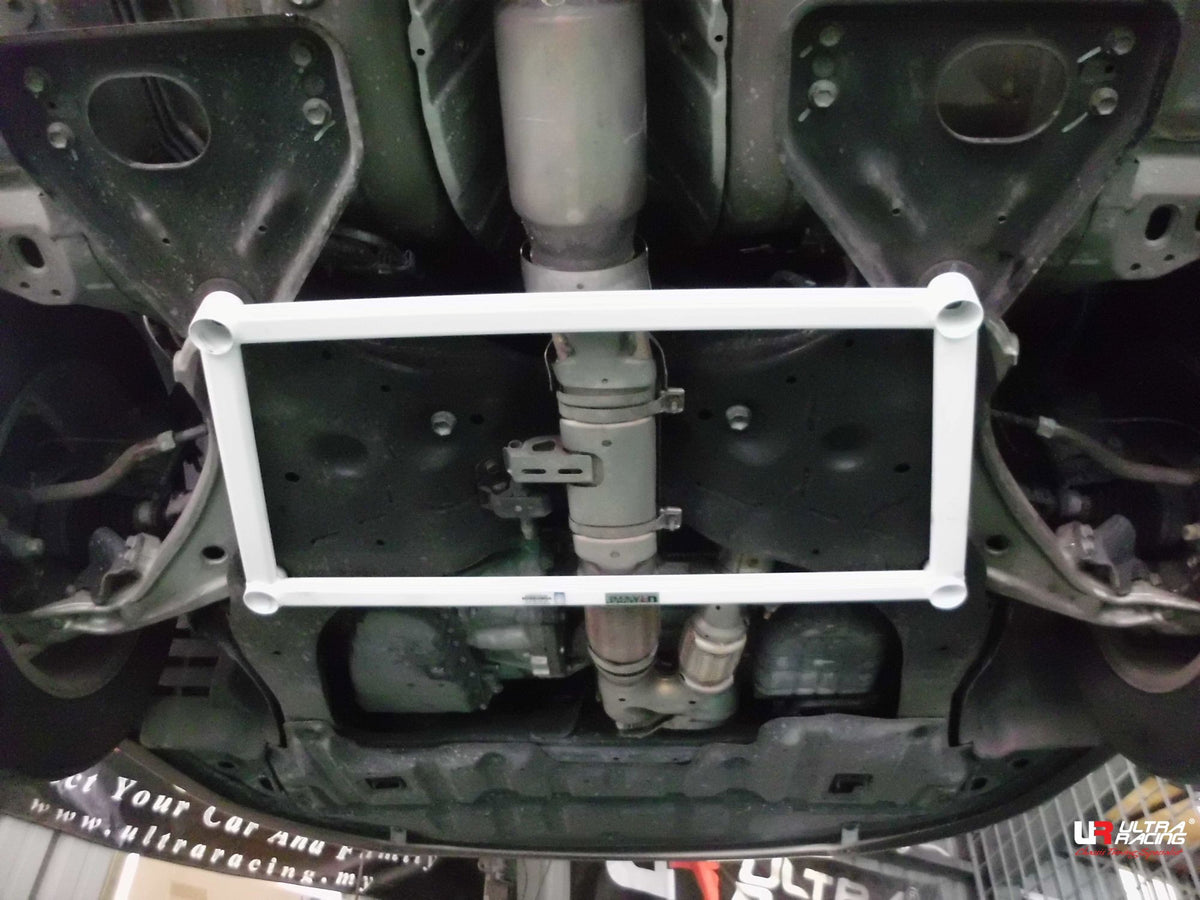 Ultra Racing - 4pt Front Lower Brace -  2000-05 Hyundai Accent LC - UR-LA4-169