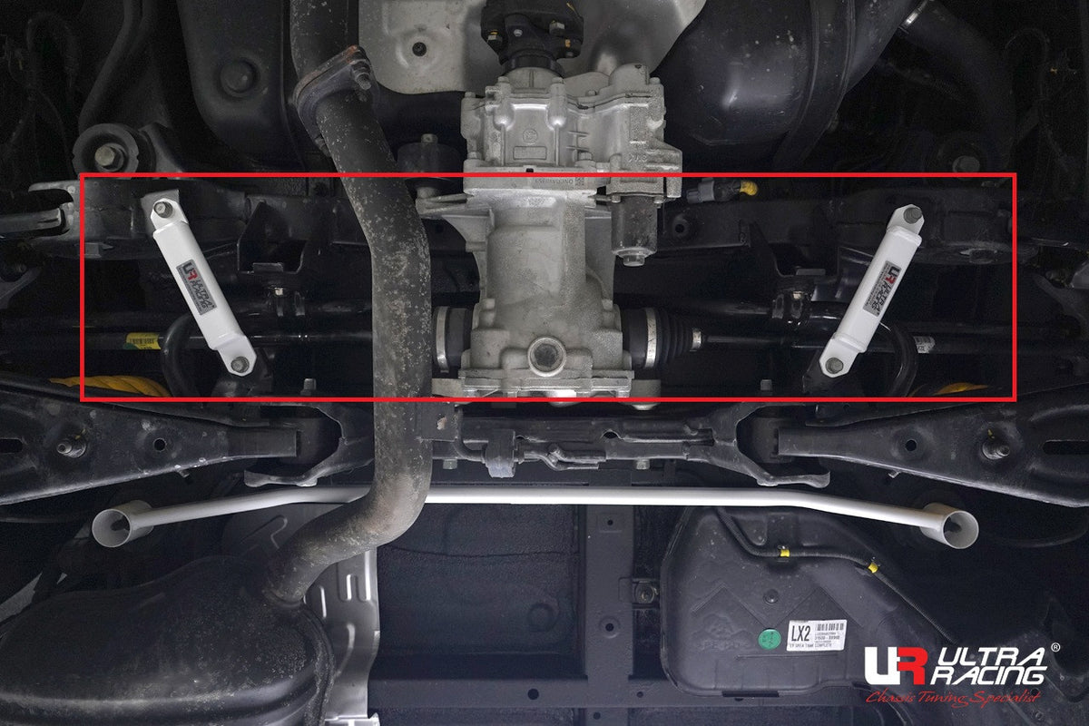 Ultra Racing - 4pt Rear Side Braces - HYUNDAI PALISADE (LX2) 2020-2023 - UR-RS4-4129