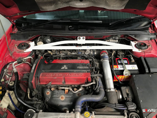 Ultra Racing - 3pt Front Strut Tower Brace - MITSUBISHI EVOLUTION 7/8/9 (CT9A) 2001-2007 - UR-TW3-394