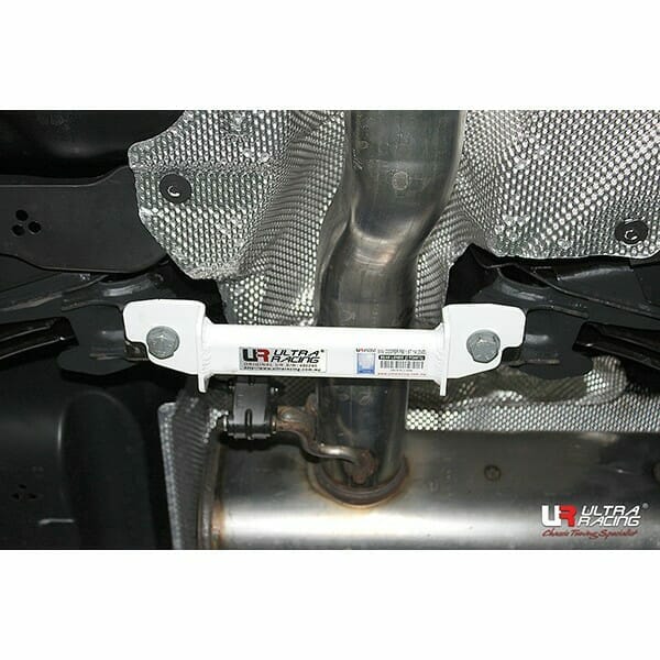 Ultra Racing - 2pt Rear Lower Brace - MINI COOPER (F56) HATCH 2013-2021 - UR-RL2-3056