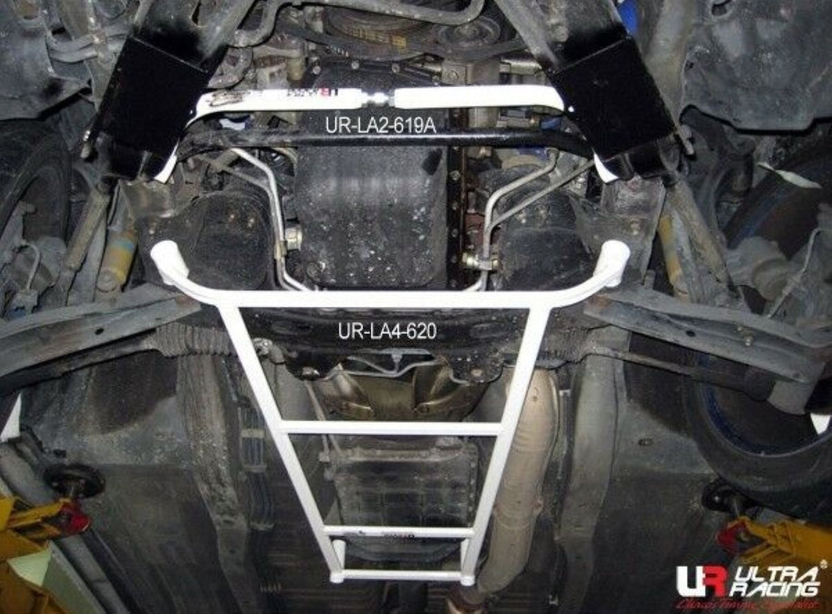 Ultra Racing - 2pt Front Lower Brace - NISSAN SKYLINE (R34) 1999-2002 - UR-LA2-619A