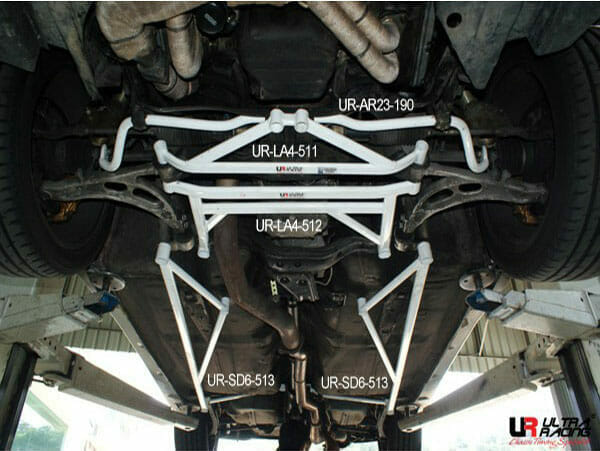 Ultra Racing - 23mm Front Sway Bar - 2003-2008 Subaru Forester (SG) / 1993-2001 Subaru Impreza (GC8) / 2002-2007 Subaru Impreza Wagon (GG) / 2002-2007 Subaru Impreza (GD) & More - UR-AR23-190