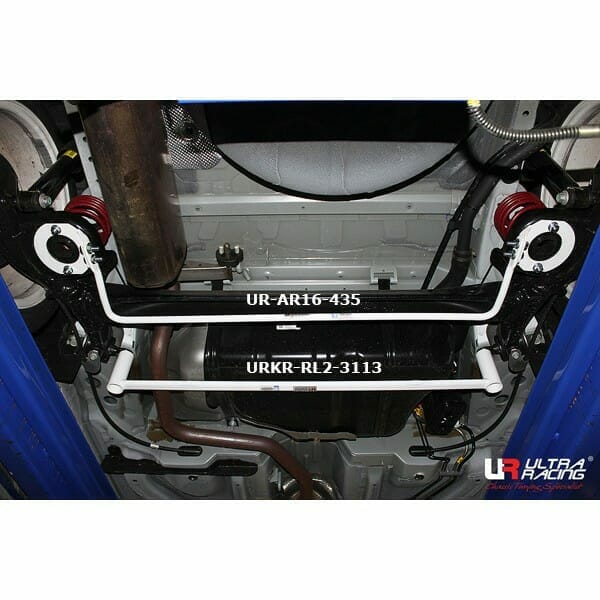 Ultra Racing - 2pt Rear Lower Brace - 2012-2020 Chevrolet Sonic (T300) - URKR-RL2-3113