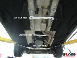 Ultra Racing - 2pt Middle Lower Brace - 2012-2018 Mercedes-Benz CLS (W218) / 2010-2016 Mercedes-Benz E-Class (W212) / 2011-2016 Mercedes-Benz E-Class Wagon (S212) - UR-ML2-1837