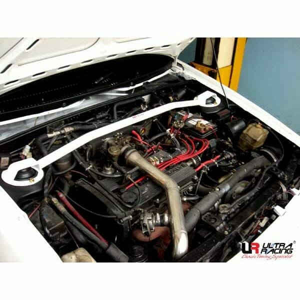 Ultra Racing - 2pt Front Strut Tower Brace - 1988-1989 Mercury Tracer (BF) / 1986-1989 Mazda 323 (BF) - UR-TW2-458