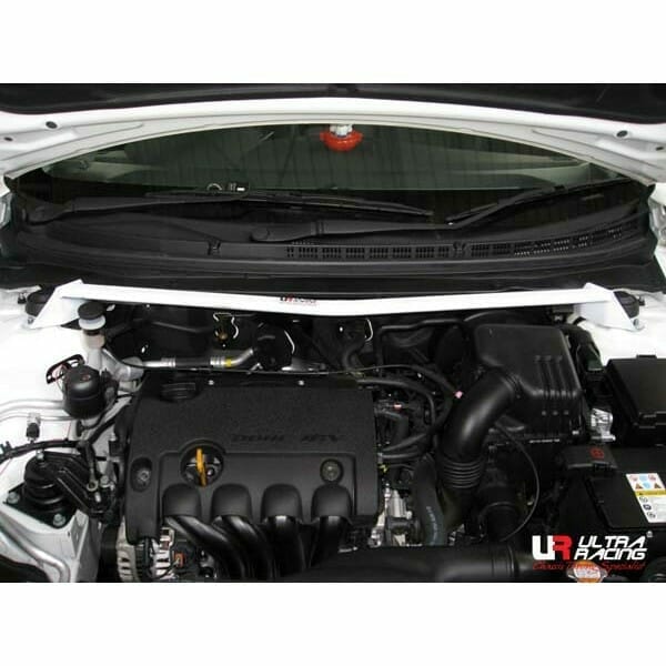 Ultra Racing - 2pt Front Strut Tower Brace - 2010-2013 Kia Forte (TD) / 2011-2013 Kia Forte 5-Door (TD) / 2010-2013 Kia Forte Koup (TD) - UR-TW2-754
