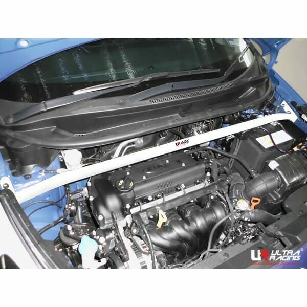 Ultra Racing - 2pt Front Strut Tower Brace - 2012-2017 Kia Rio (UB) - UR-TW2-2084