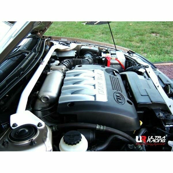 Ultra Racing - 2pt Front Strut Tower Brace - 1998-2001 Kia Sephia (FB) / 2000-2004 Kia Spectra (FB) - UR-TW2-029