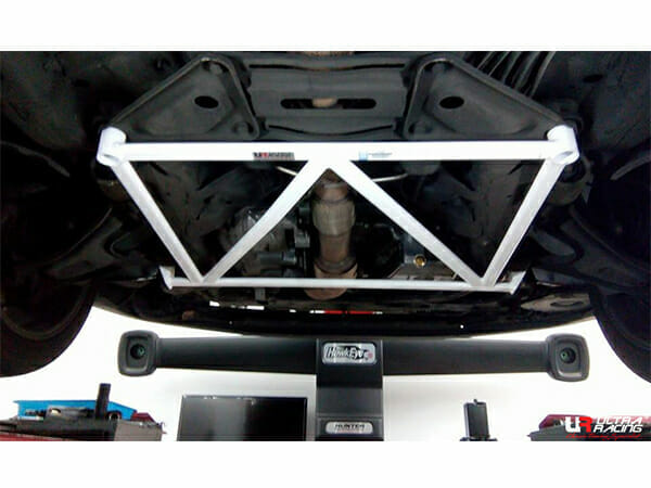 Ultra Racing - 4pt Front Lower Brace - 1997-2009 Saab 9-5 (YS3E) - UR-LA4-076