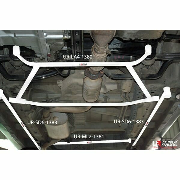 Ultra Racing - 2pt Middle Lower Brace - 1994-1999 Honda Odyssey - UR-ML2-1381