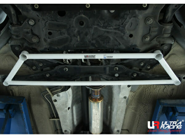 Ultra Racing - 4pt Front Lower Brace - 2013-2019 Ford Escape (C520) / 2012-2018 Ford Focus (Mk3) / 2013-2018 Ford Focus ST (Mk3) - UR-LA4-2107