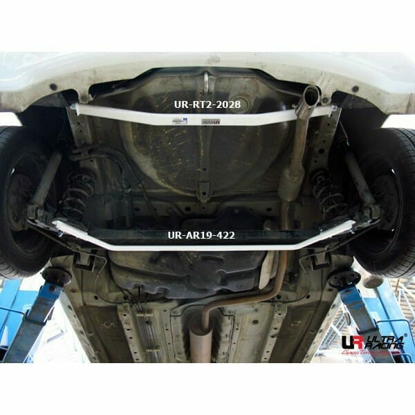 Ultra Racing - 2pt Rear Torsion Braces - 2014-2024 Mitsubishi Mirage - UR-RT2-2028
