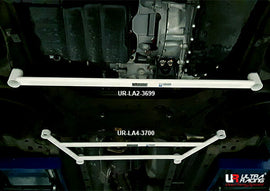 Ultra Racing - 2pt Front Lower Brace - 2018-2025 Mitsubishi Eclipse Cross (GK) / 2014-2020 Mitsubishi Outlander (GF) - UR-LA2-3699