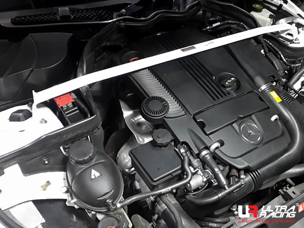 Ultra Racing - 2pt Front Strut Tower Brace - 2008-14 C-Class / C-63 AMG W204  - UR-TW2-1820