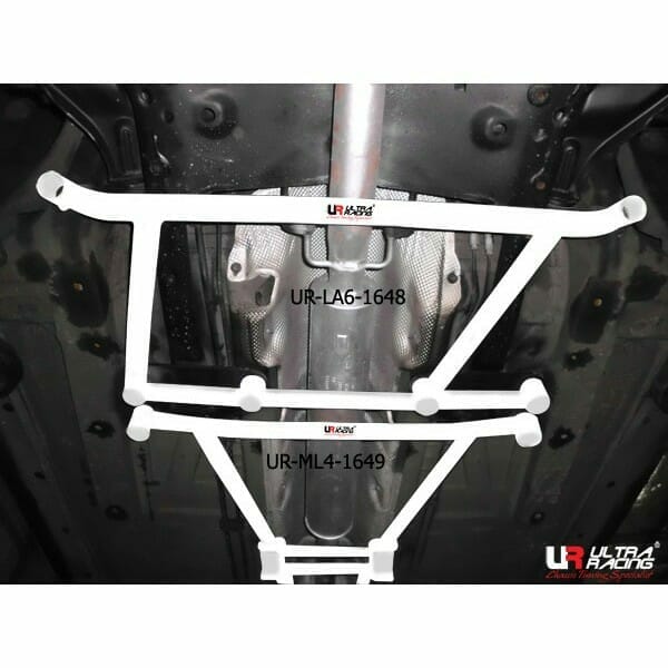 Ultra Racing - 4pt Middle Lower Brace - MINI CLUBMAN (R55) 2008-2014 - UR-ML4-1649