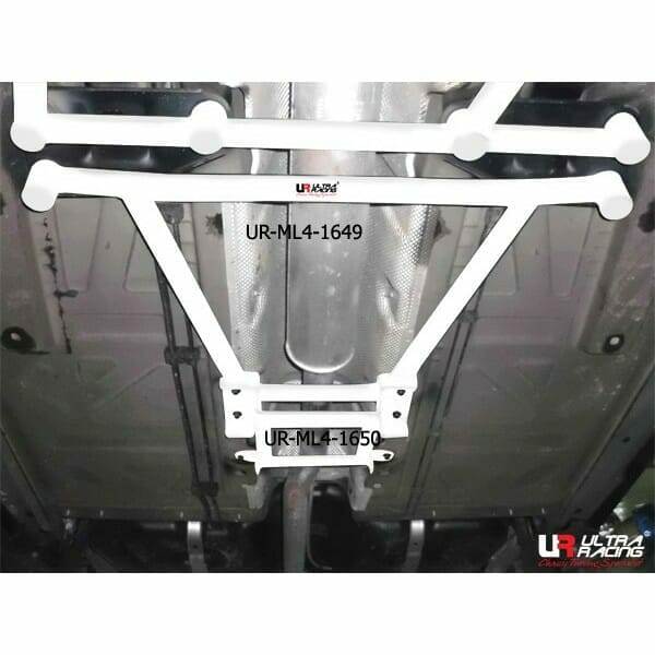 Ultra Racing - 4pt Middle Lower Brace - MINI COOPER (R56) HATCH 2006-2013 - UR-ML4-1650