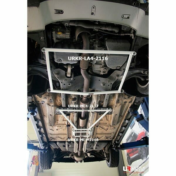 Ultra Racing - 4pt Middle Lower Brace - MINI COOPER (R58) COUPE/ROAD 2011-2015 - UR-ML4-2117