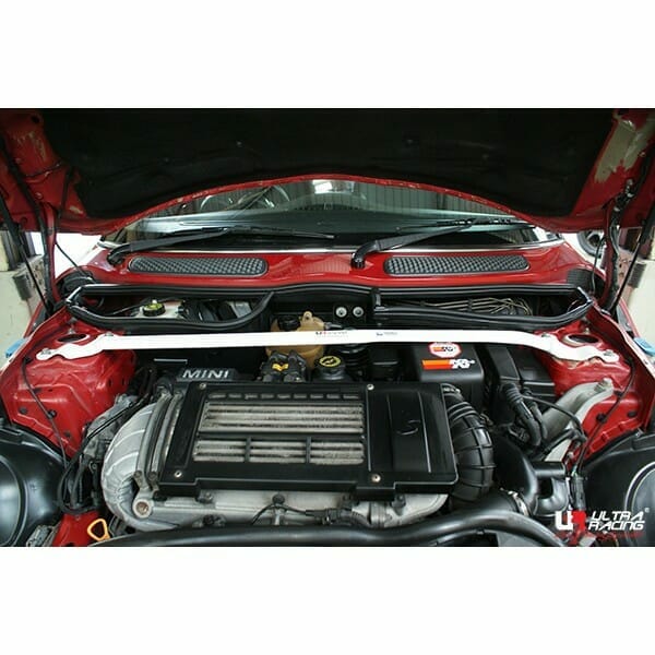 Ultra Racing - 2pt Front Strut Tower Brace - MINI COOPER (R53) HATCH 2000-2006 - UR-TW2-305