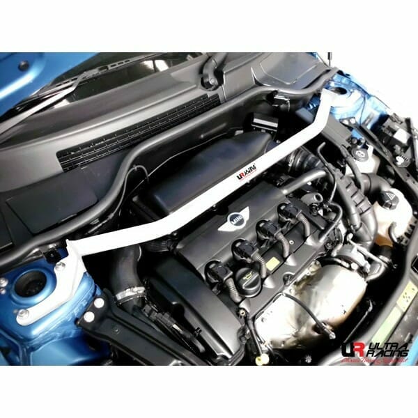 Ultra Racing - 2pt Front Strut Tower Brace - MINI COOPER (R56) HATCH 2006-2013 - UR-TW2-1715