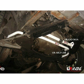 Ultra Racing - 2pt Adjustable Front Lower Brace - 1988-1994 Nissan Cefiro (A31) / 1989-1994 Nissan Skyline GTS (R32) - UR-LA2-361A