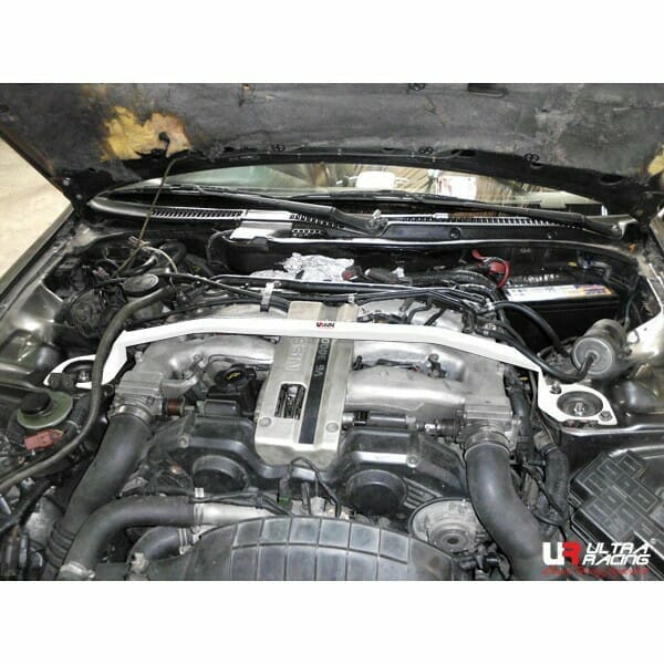 Ultra Racing - 2pt Front Strut Tower Brace - 1990-1996 Nissan 300ZX (Z32) - UR-TW2-1764