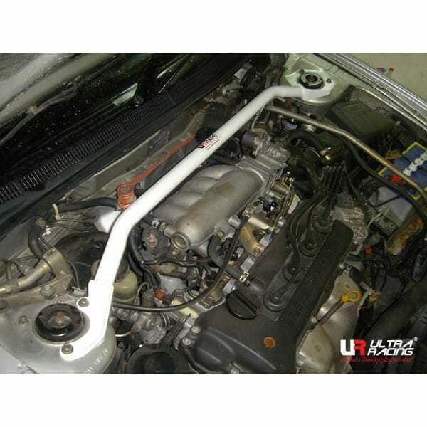 Ultra Racing - 2pt Front Strut Tower Brace - 1995-1999 Nissan Sentra (B14) - UR-TW2-121
