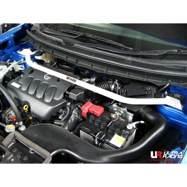 Ultra Racing - 2pt Front Strut Tower Brace - 2014-2020 Nissan Rogue - UR-TW2-1225