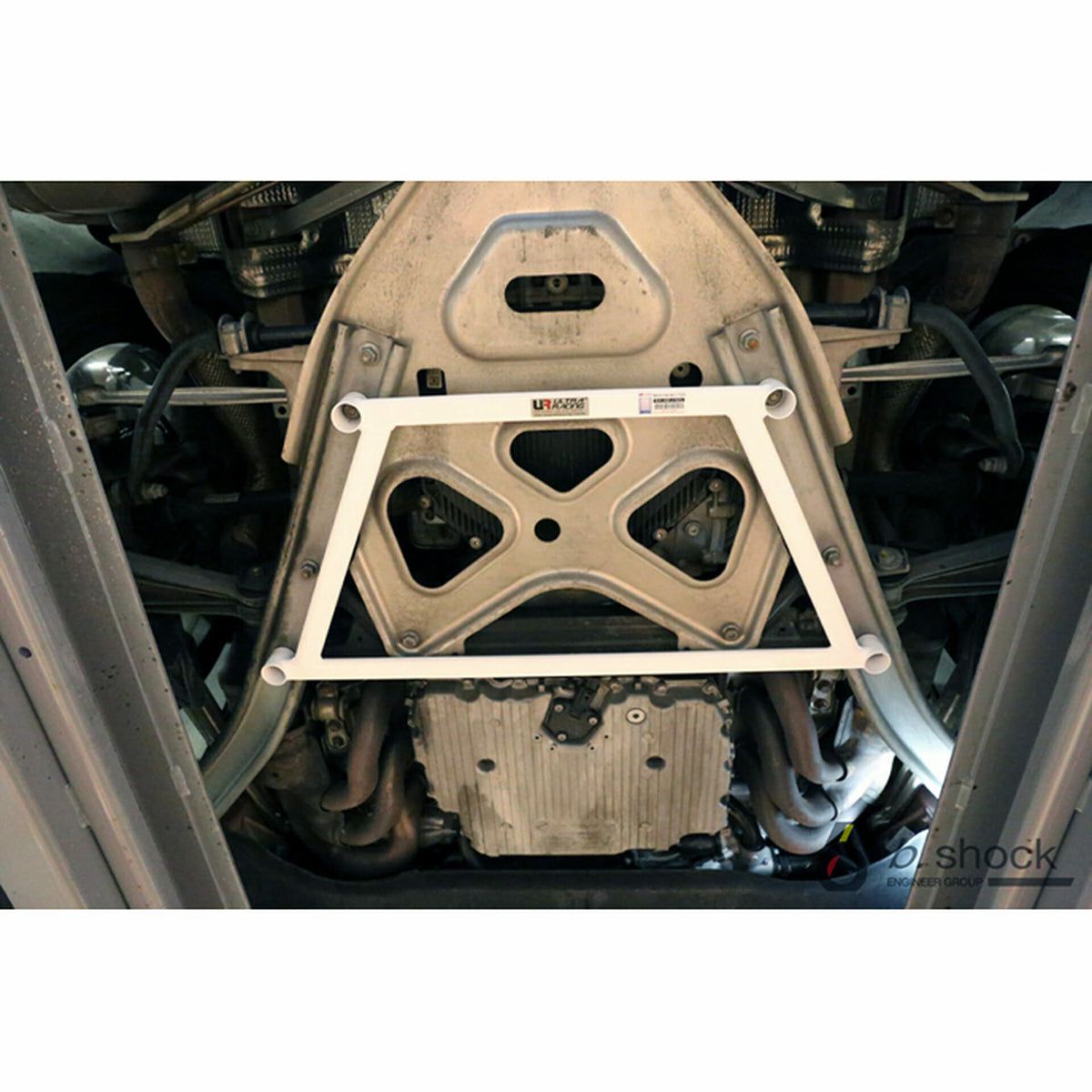 Ultra Racing - 4pt Rear Lower Brace - PORSCHE BOXSTER/CAYMAN (981) 2012-2016 - UR-RL4-2788