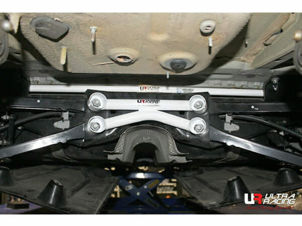 Ultra Racing - 4pt Rear Lower Brace - MINI COOPER (R56) HATCH 2006-2013 - UR-RL4-3089