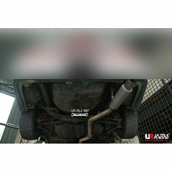 Ultra Racing - 2pt Rear Lower Brace - 1993-1997 Toyota Corolla (E100) / 1998-2002 Toyota Corolla (E110) - UR-RL2-887
