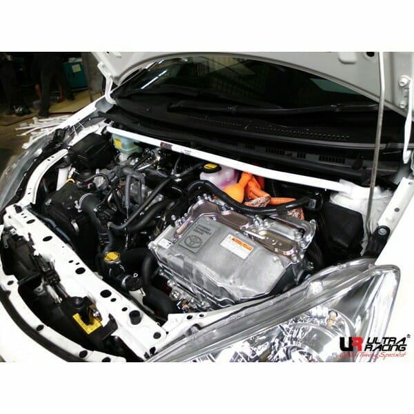 Ultra Racing - 2pt Front Strut Tower Brace - 2012-2019 Toyota Prius c (NHP10) - UR-TW2-1936