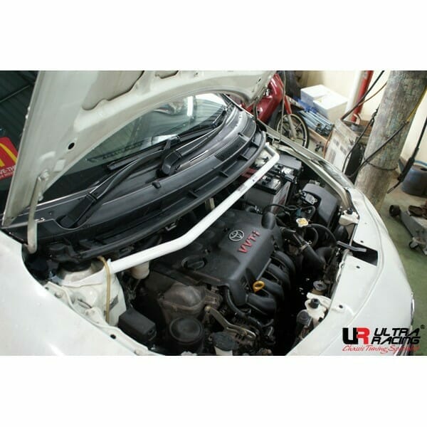 Ultra Racing - 2pt Front Strut Tower Brace - 2008-2014 Scion xD (XP110) / 2007-2012 Toyota Yaris Sedan (XP90) / 2007-2011 Toyota Yaris Hatchback (XP90) - UR-TW2-939
