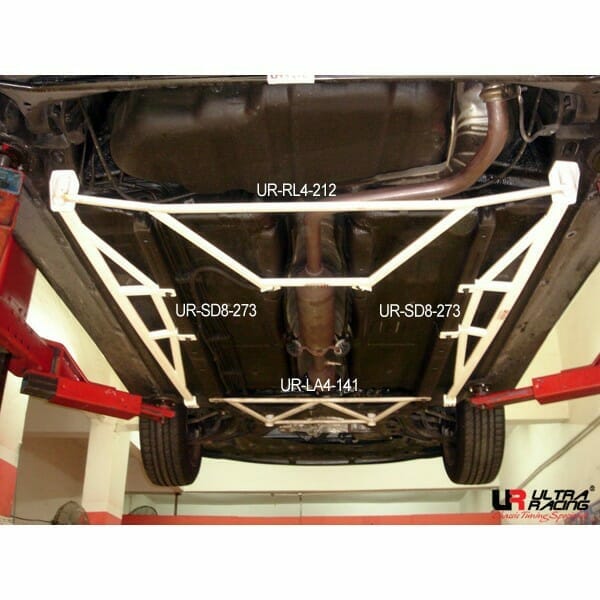 Ultra Racing - 4pt Front Lower Brace - 2004-2006 Scion xB (XP30) / 2004-2006 Scion xA (XP60) - UR-LA4-141