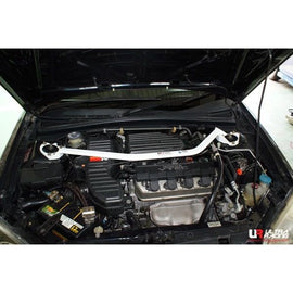 Ultra Racing - 2pt Front Strut Tower Brace - 2001-2005 Honda Civic - UR-TW2-127