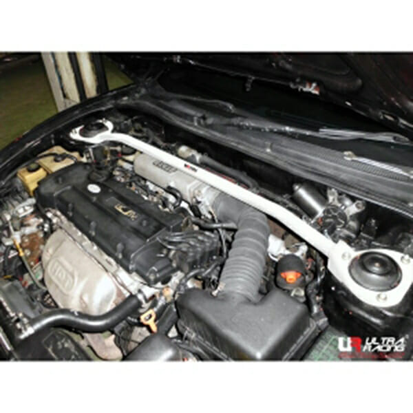 Ultra Racing - 2pt Front Strut Tower Brace - 1997-1999 Hyundai Tiburon (RD) - UR-TW2-1580