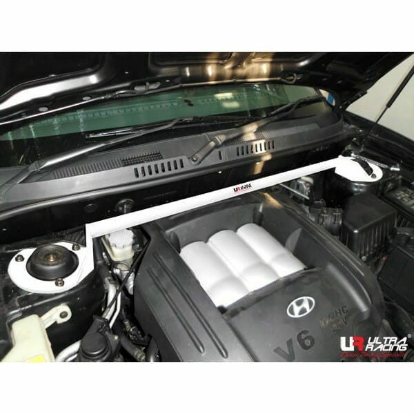 Ultra Racing - 2pt Front Strut Tower Brace - 2001-2006 Hyundai Santa Fe (SM) - UR-TW2-1892