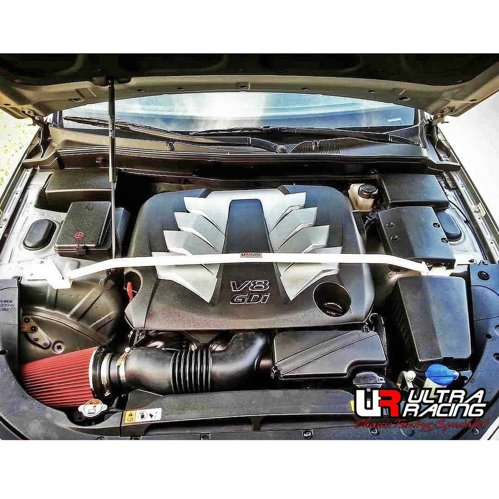 Ultra Racing - 2pt Front Strut Tower Brace - HYUNDAI GENESIS SEDAN (BH) 2009-2014 - UR-TW2-2181
