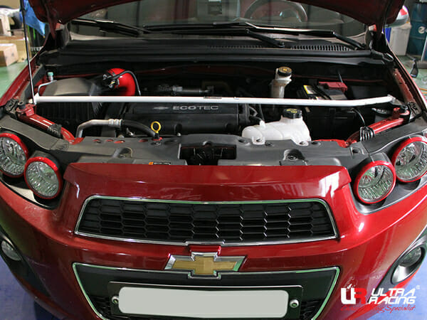 Ultra Racing - 2pt Front Strut Tower Brace - 2012-2020 Chevrolet Sonic (T300) - URKR-TW2-2709