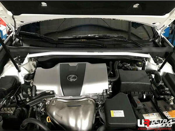 Ultra Racing - 2pt Front Strut Tower Brace - 2013-2018 Lexus ES 350/300h (XV60) - UR-TW2-3192