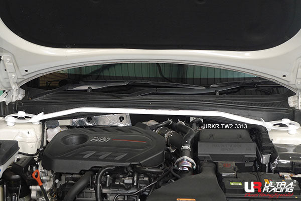 Ultra Racing - 2pt Front Strut Tower Brace - 2016+ Optima / 2017+ Cadenza - UR-TW2-3313