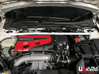 Ultra Racing - 2pt Front Strut Tower Brace - 2016-21 Honda Civic Sedan/Hatch/Coupe/Type-R - UR-TW2-3932