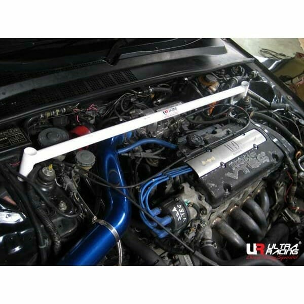 Ultra Racing - 2pt Front Strut Tower Brace - 1992-1996 Honda Prelude (BB1-BB4) - UR-TW2-738