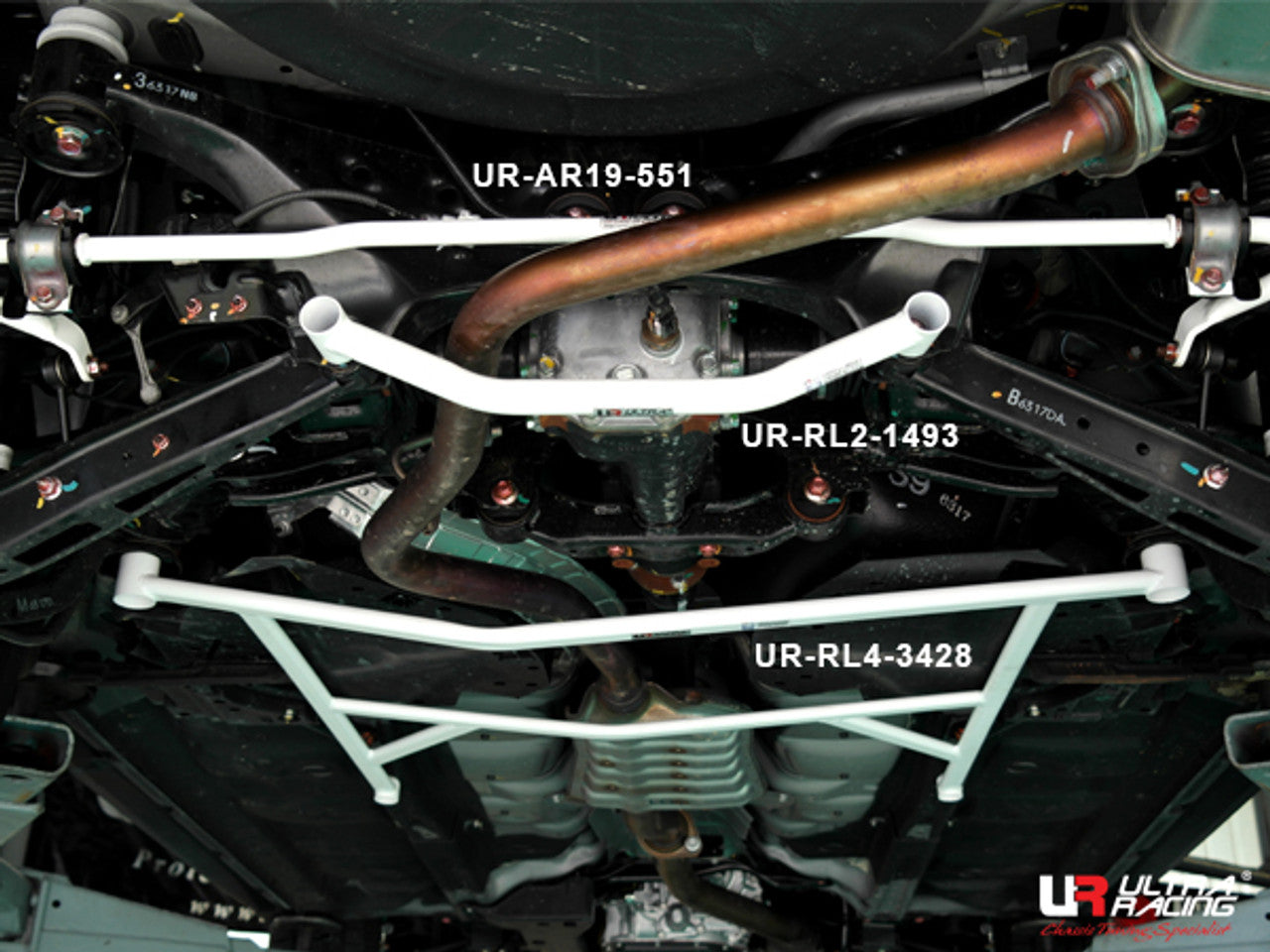 Ultra Racing - 19mm Rear Sway Bar - SUBARU FORESTER XT (SJ) 2014-2018 - UR-AR19-551