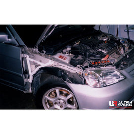 Ultra Racing - 3pt Fender Braces (PAIR) - HONDA CIVIC (EM2) COUPE 2001-2005 - UR-FD3-057P