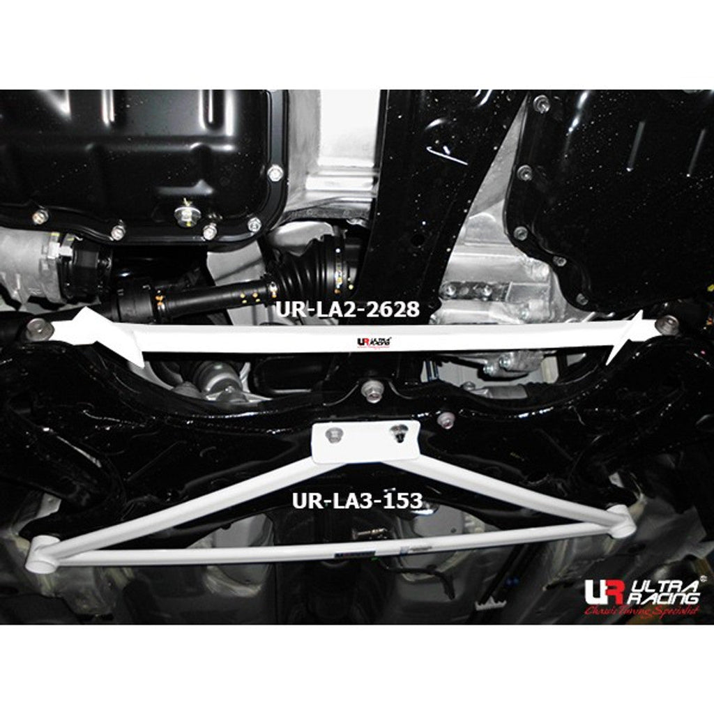 Ultra Racing - 2pt Front Lower Brace - 2014-2018 Toyota Corolla - UR-LA2-2628