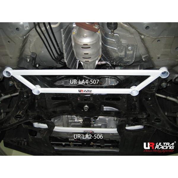 Ultra Racing - 2pt Front Lower Brace - 2009-2014 Honda Fit - UR-LA2-506