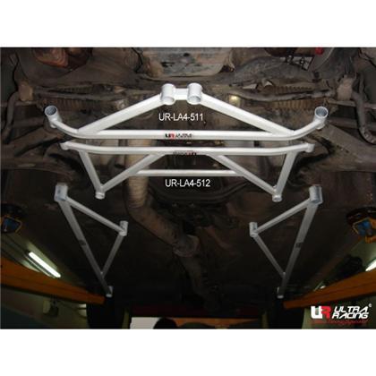Ultra Racing - 4pt Front Lower Brace - SUBARU WRX STI (GD/GG) 2002-2007 - UR-LA4-511