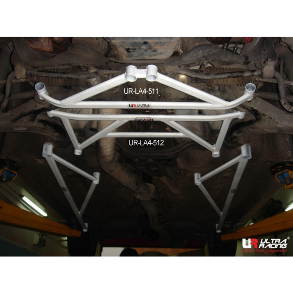 Ultra Racing - 4pt Front Lower Brace - SUBARU WRX STI (GD/GG) 2002-2007 - UR-LA4-511