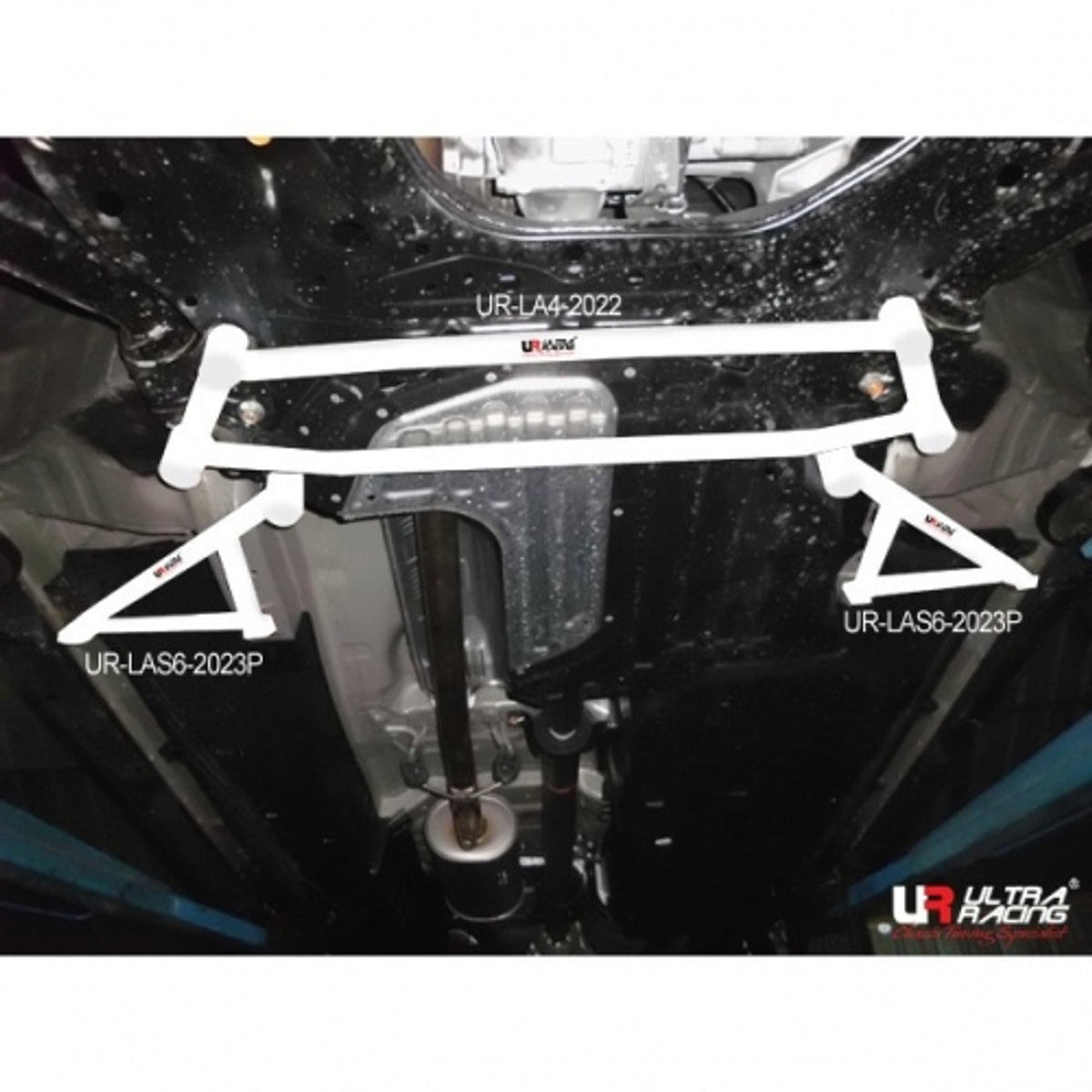 Ultra Racing - 6pt Front Lower Subframe Brace (Pair) - HONDA CR-V (RM) 2012-2016 - UR-LAS6-2023P